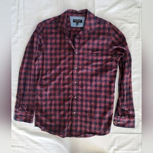 Banana Republic Mens Plaid Long sleeve shirt Button Sz Large